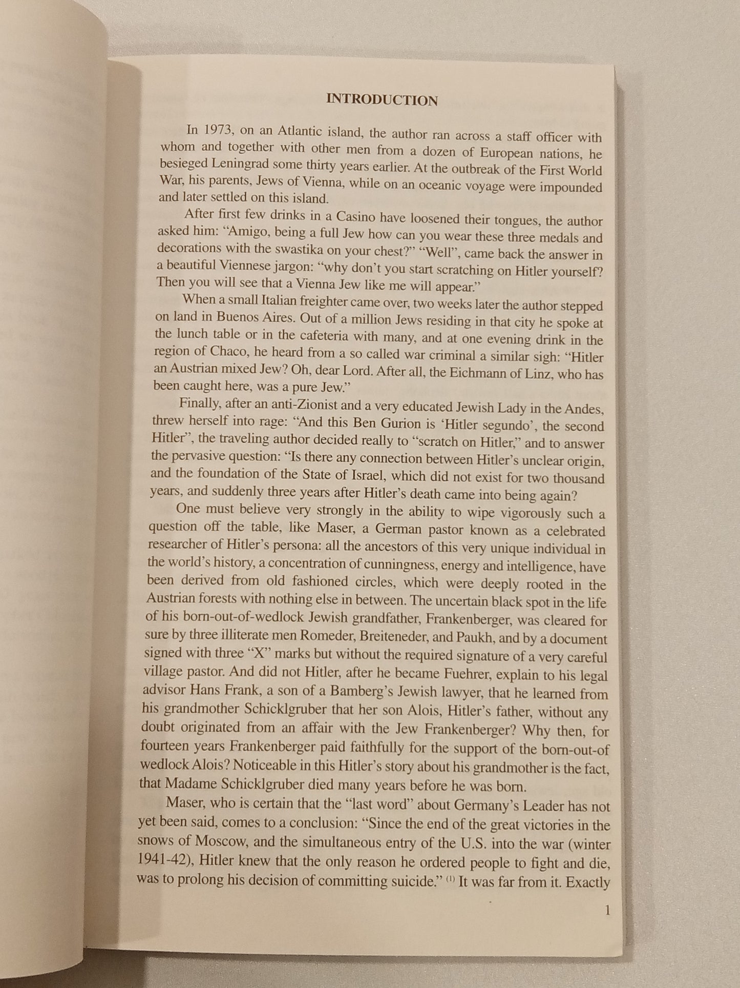 Adolf Hitler: The Founder of Israel Hennecke Kardel PB