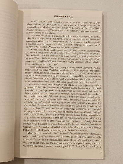 Adolf Hitler: The Founder of Israel Hennecke Kardel PB