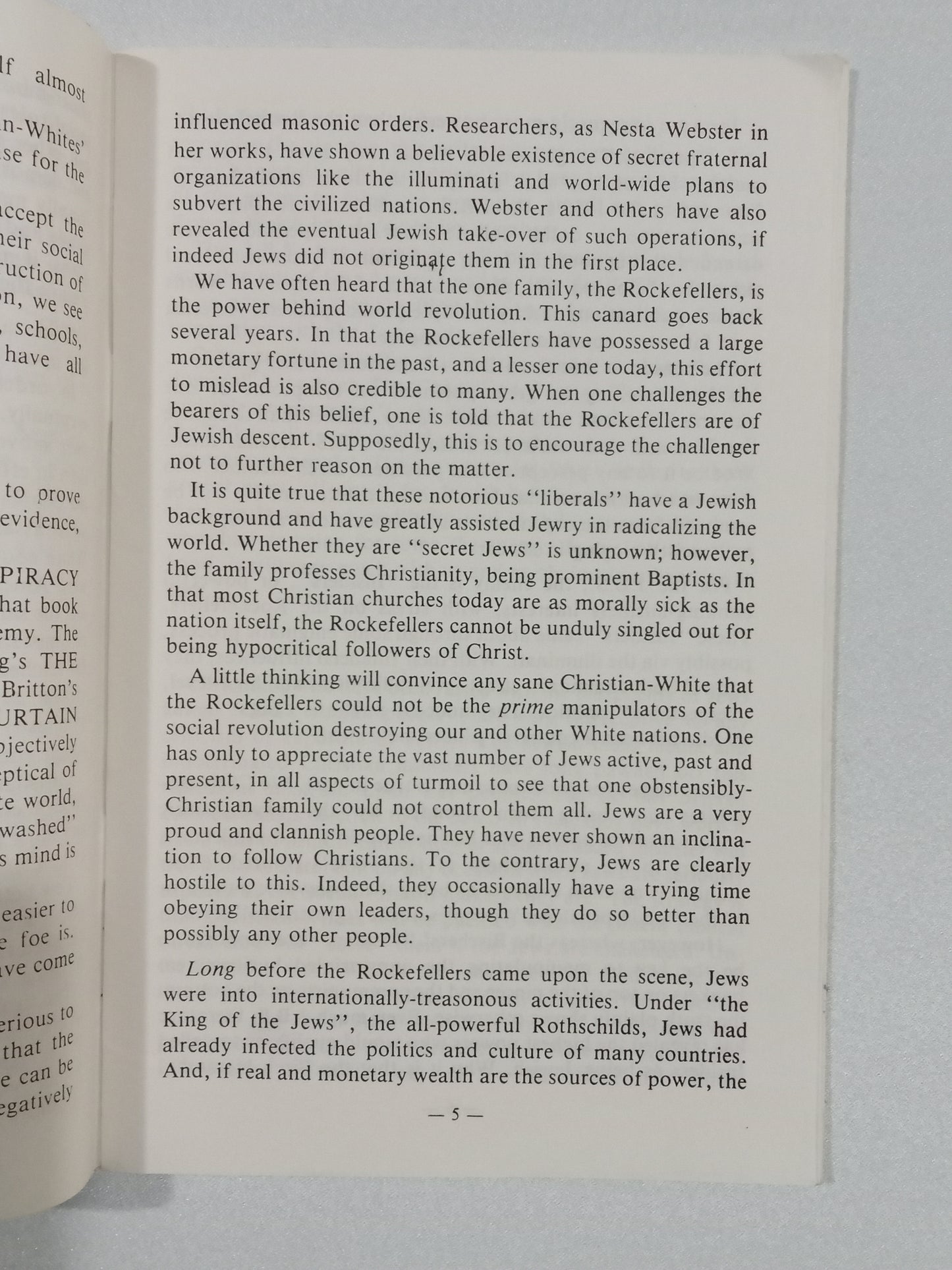 Tolerance: Jewry's War on Whites by James Combs SB
