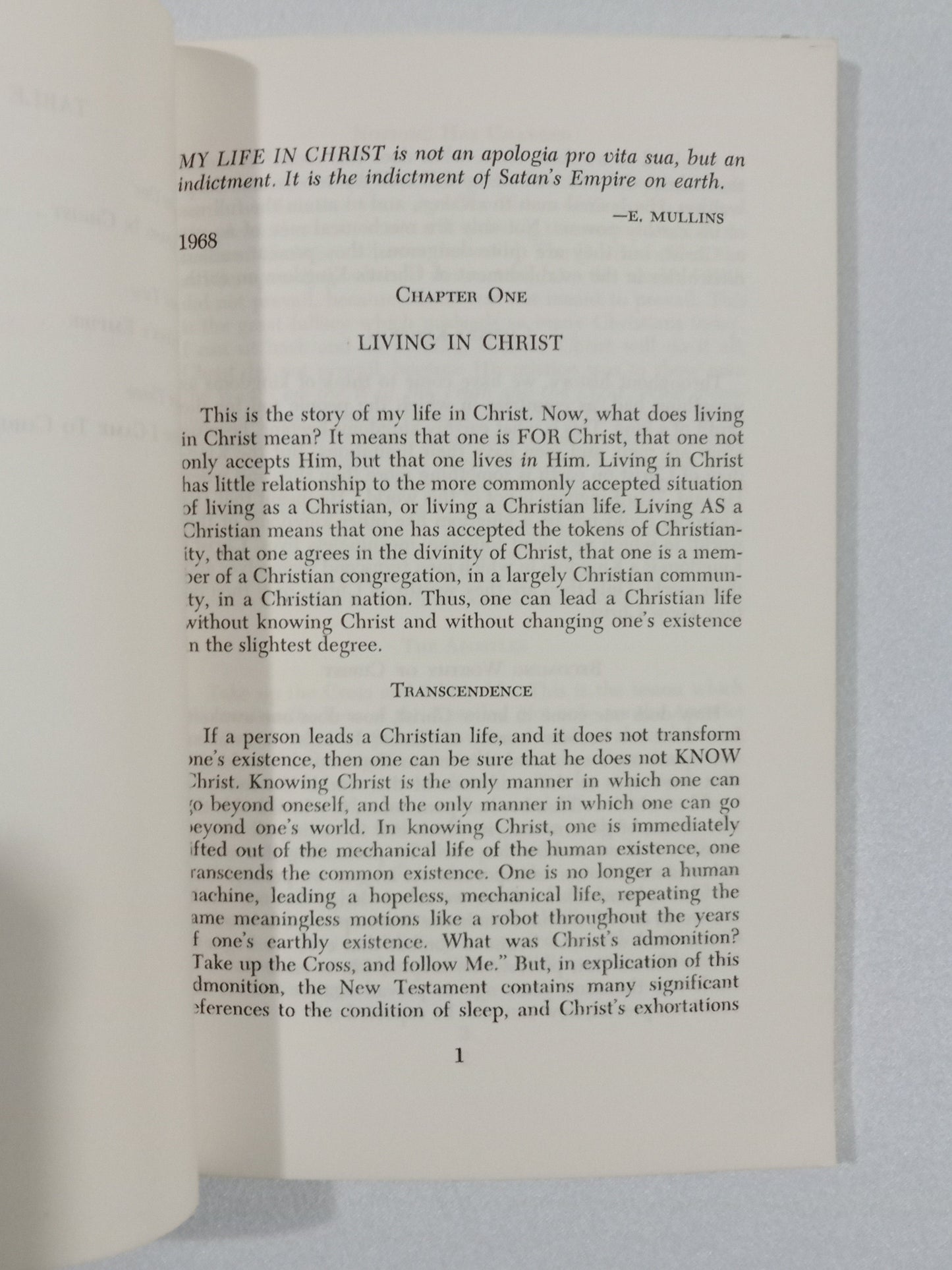 My Life in Christ by Eustace Mullins