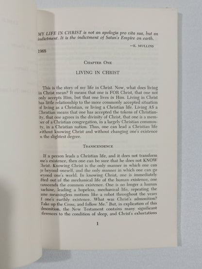 My Life in Christ by Eustace Mullins