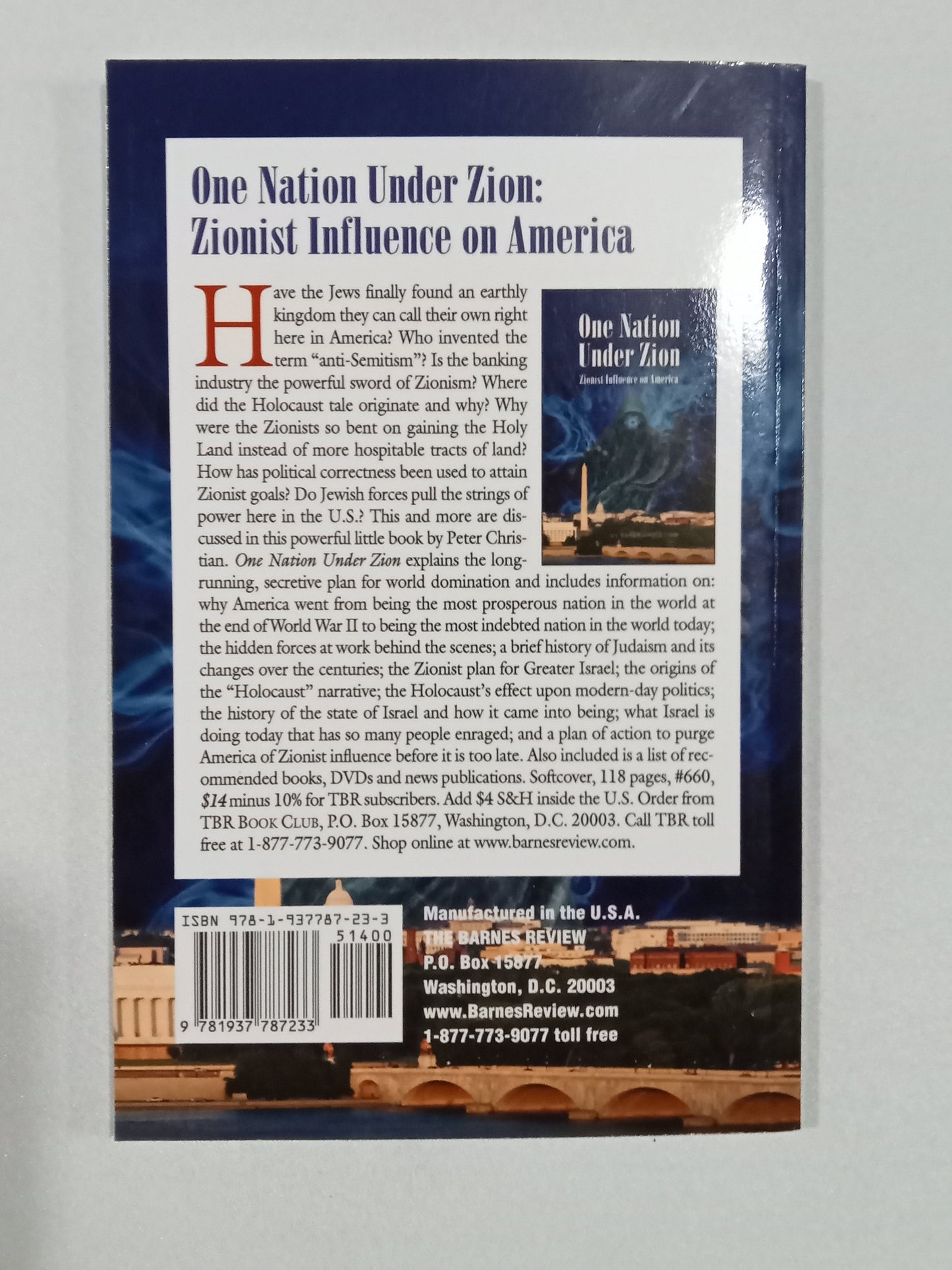 One Nation Under Zion: Zionist Influence on America by Peter Christian PB