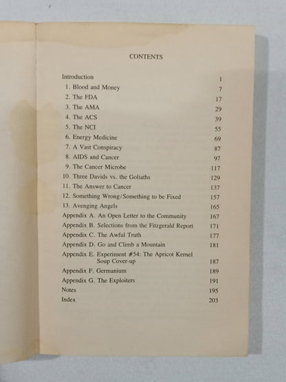 Healing of Cancer: The Cures, the Cover-Ups, and the Solution Now by Barry Lynes