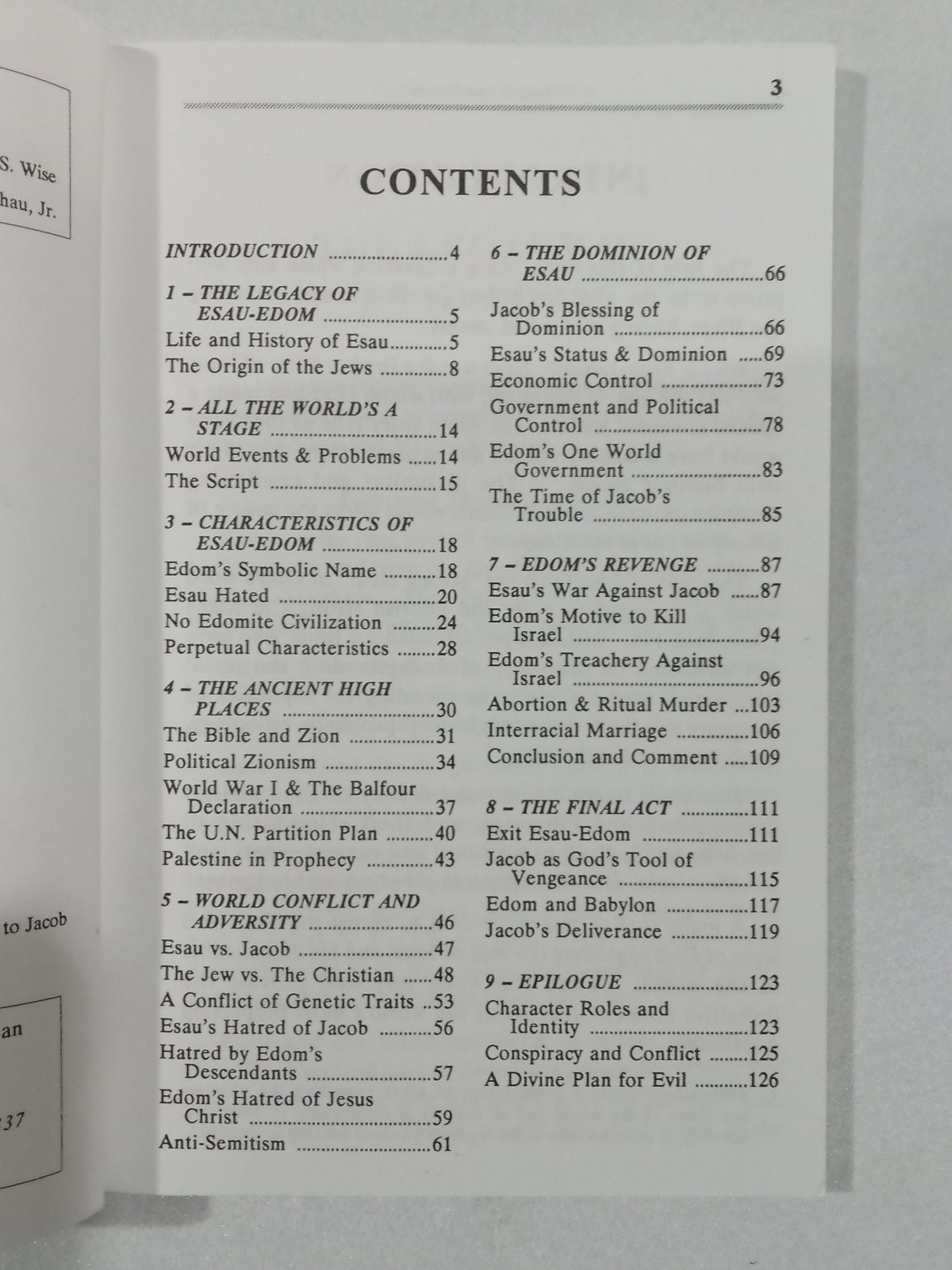 Who is Esau-Edom? by Charles Weisman PB