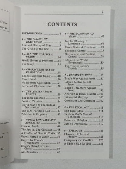 Who is Esau-Edom? by Charles Weisman PB