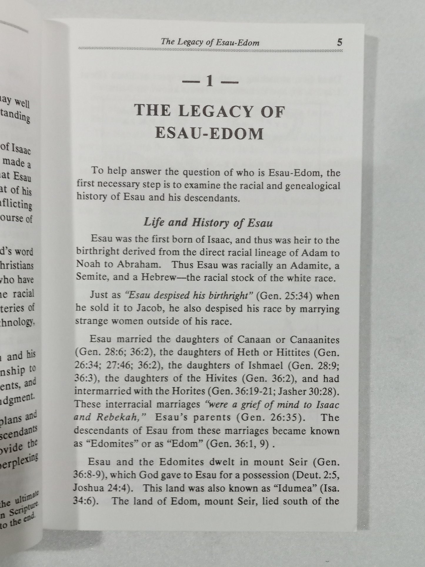 Who is Esau-Edom? by Charles Weisman PB
