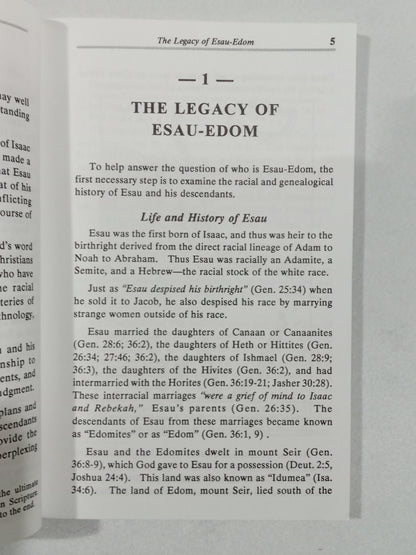 Who is Esau-Edom? by Charles Weisman PB