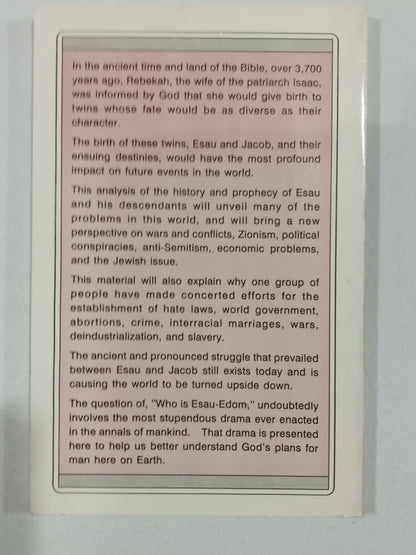 Who is Esau-Edom? by Charles Weisman PB
