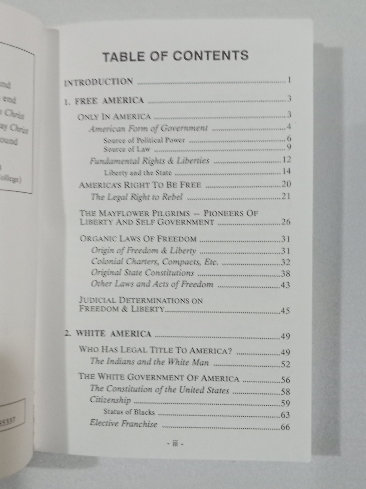 America: Free, White, and Christian by Charles Weisman PB