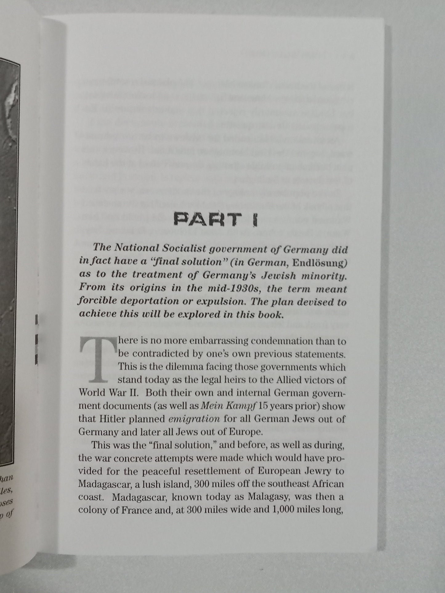 Final Solution: Germany's Madagascar Resettlement Plan by Ralph Grandinetti PB