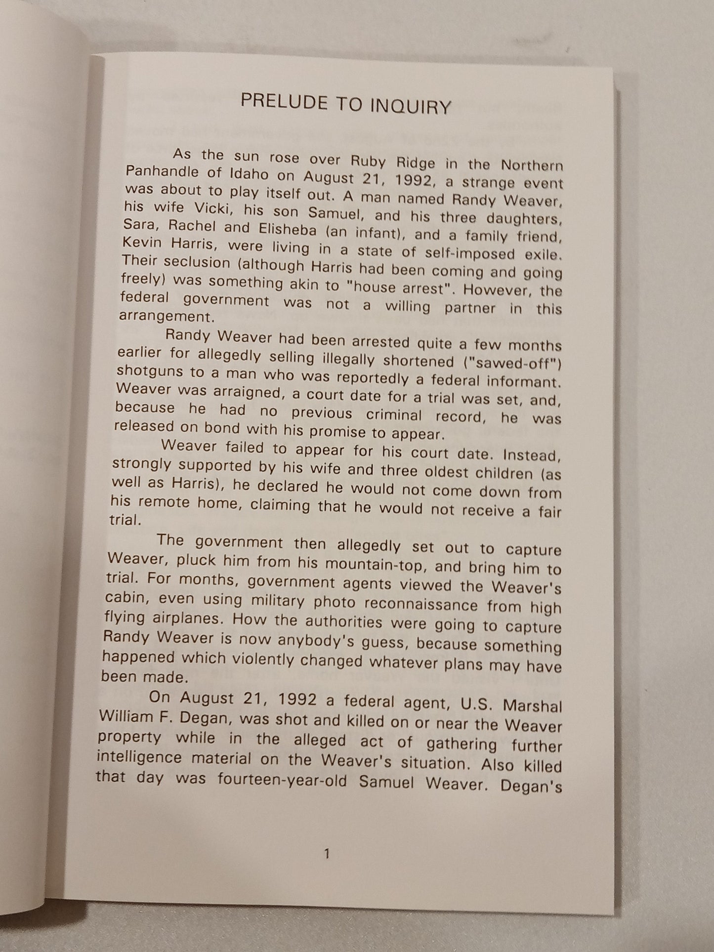 Mountain of Lies: The Apprehension and Arrest of Idaho's Randy Weaver by Kirby Ferris