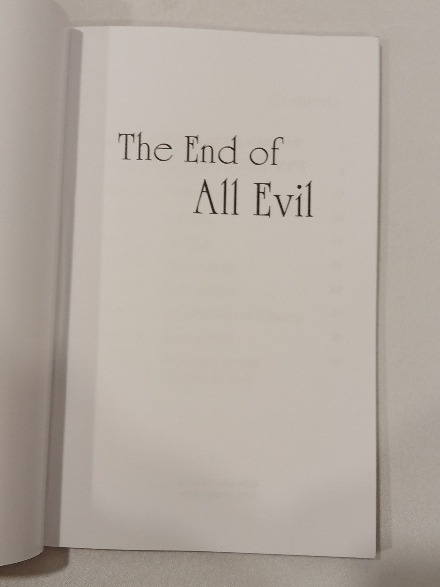 End of All Evil by Jeremy Locke PB