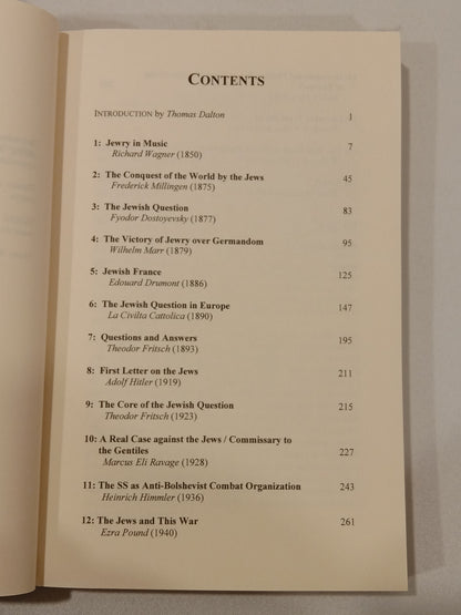 Classic Essays on the Jewish Question, Volume 1 by Thomas Dalton PB