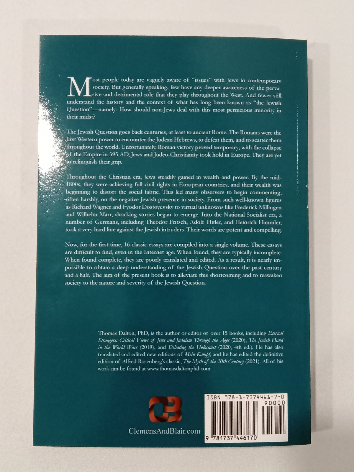 Classic Essays on the Jewish Question, Volume 1 by Thomas Dalton PB