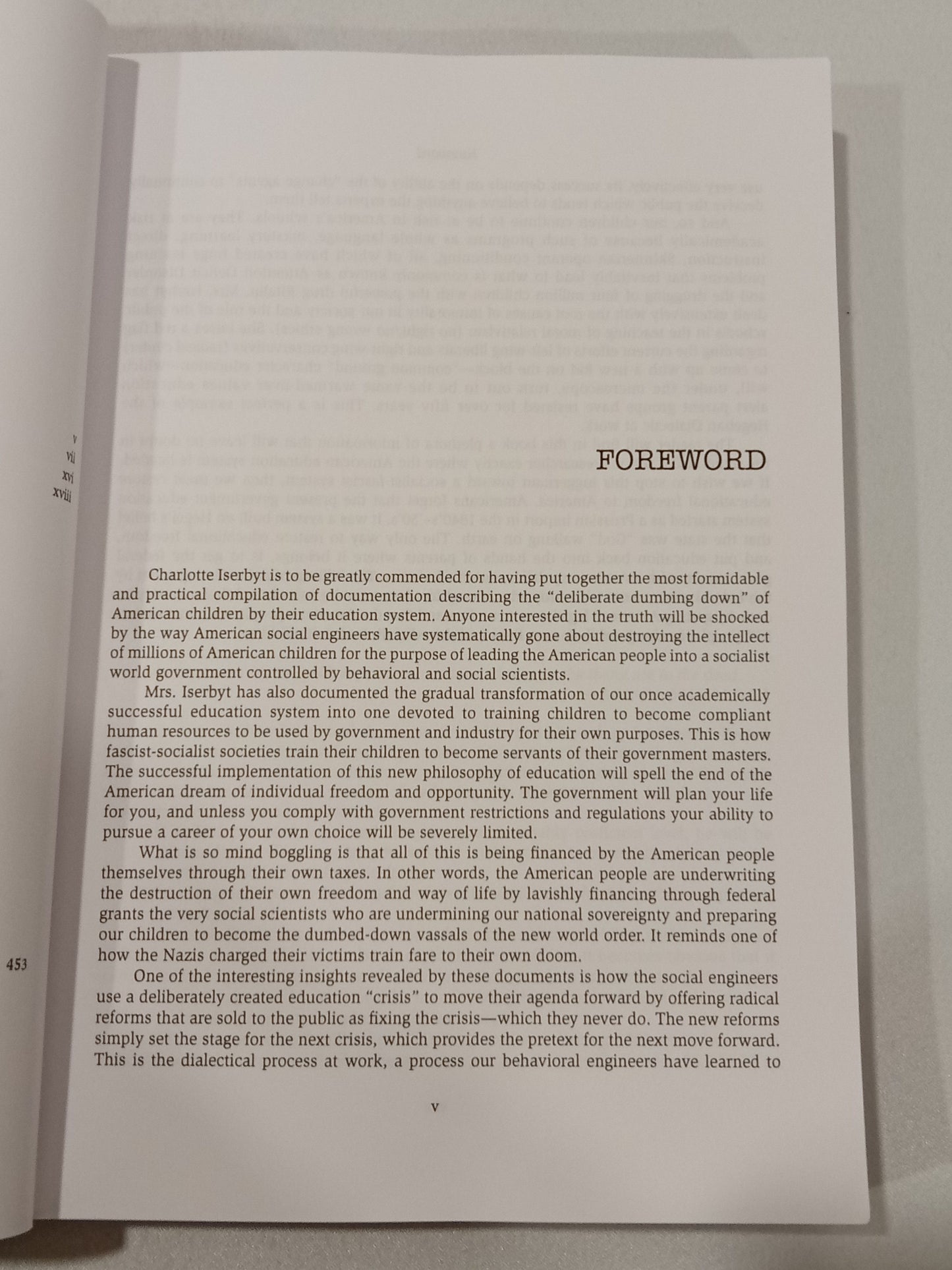 Deliberate Dumbing Down of America by Charlotte Iserbyt PB