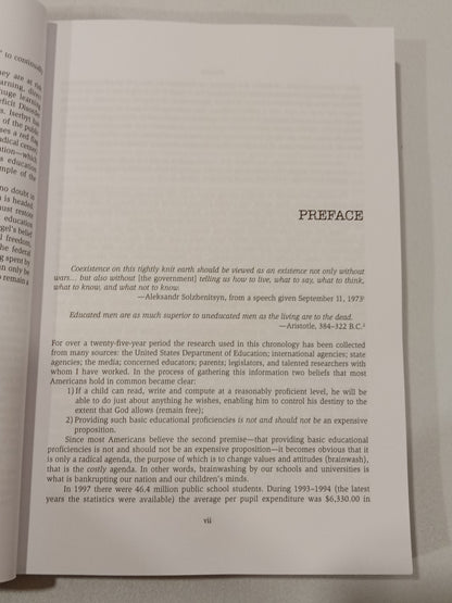 Deliberate Dumbing Down of America by Charlotte Iserbyt PB
