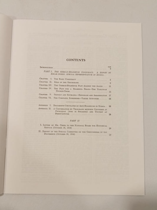 German-Bolshevik Conspiracy by Committee on Public Information SB