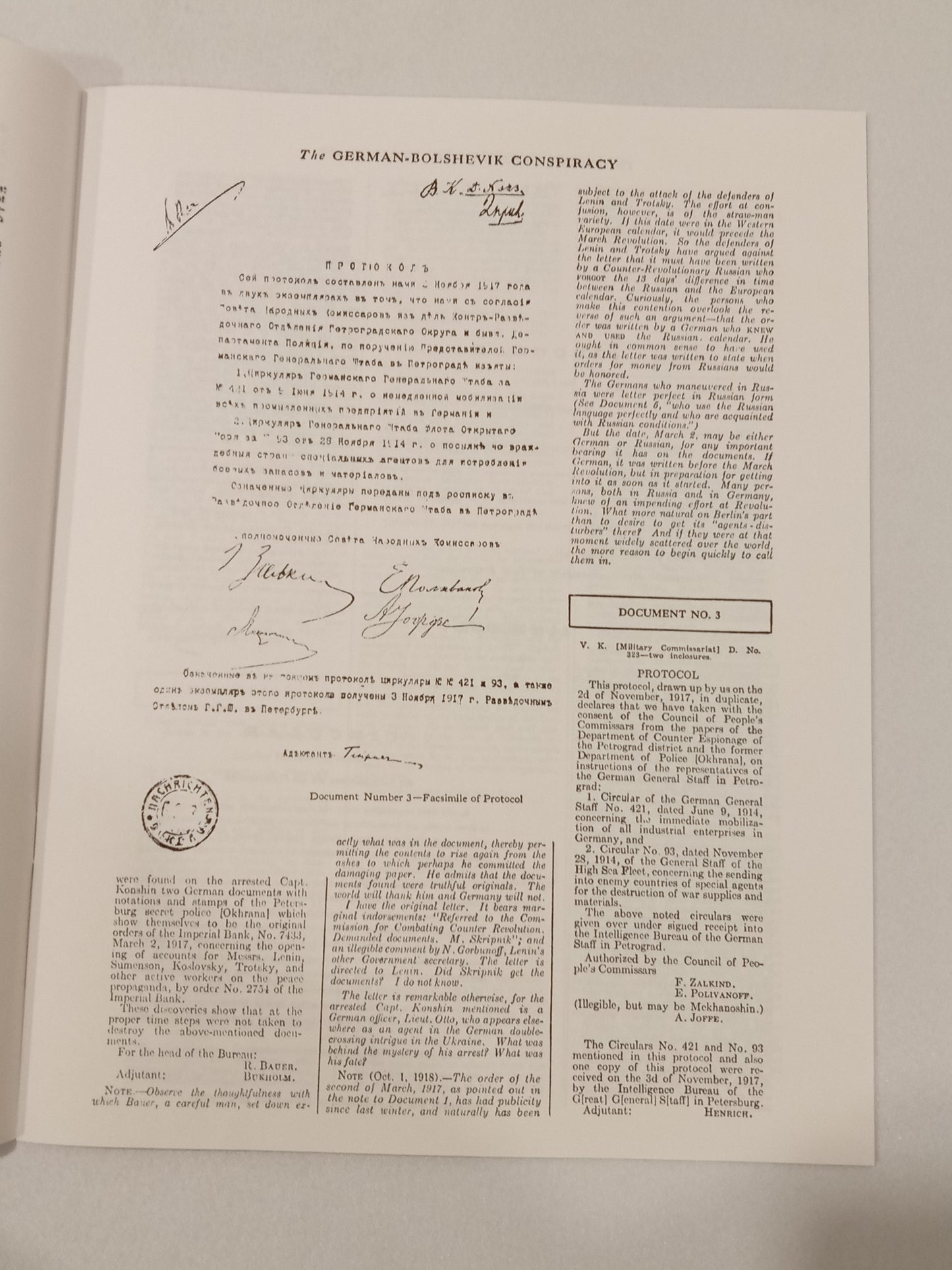 German-Bolshevik Conspiracy by Committee on Public Information SB