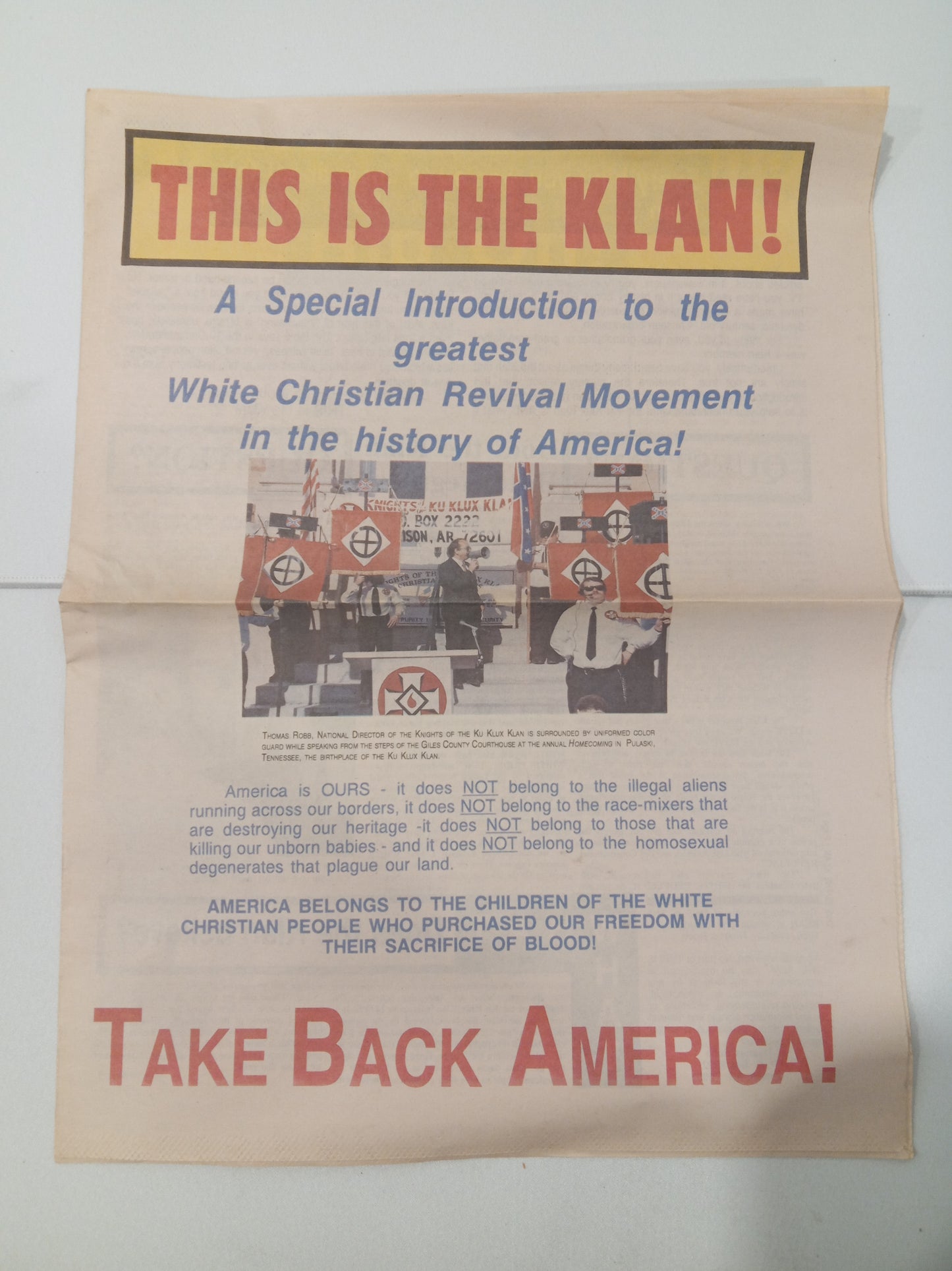 Greatest White Christian Revival Movement in American History by Ku Klux Klan
