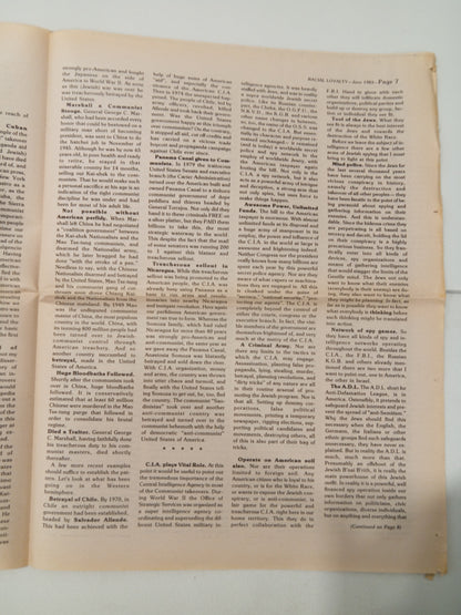 Racial Loyalty, Issue 1: 1983 by Ben Klassen NE