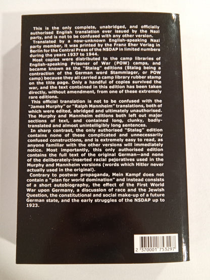 'Mein Kampf, Stalag Edition by Adolf Hitler PB
