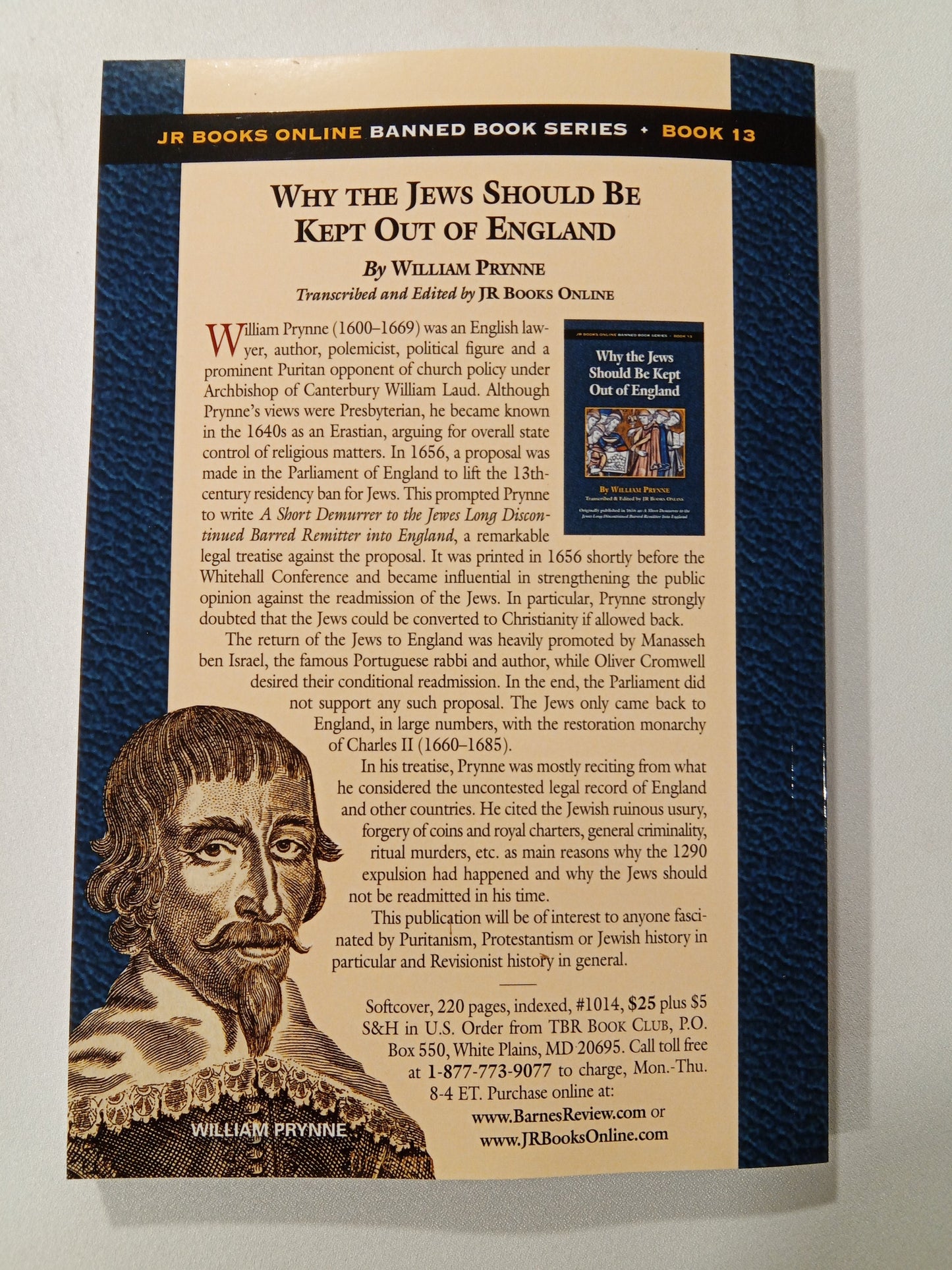 Why the Jews Should Be Kept Out of England by William Prynne
