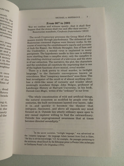 Secret Societies and Psychological Warfare by Michael Hoffman PB