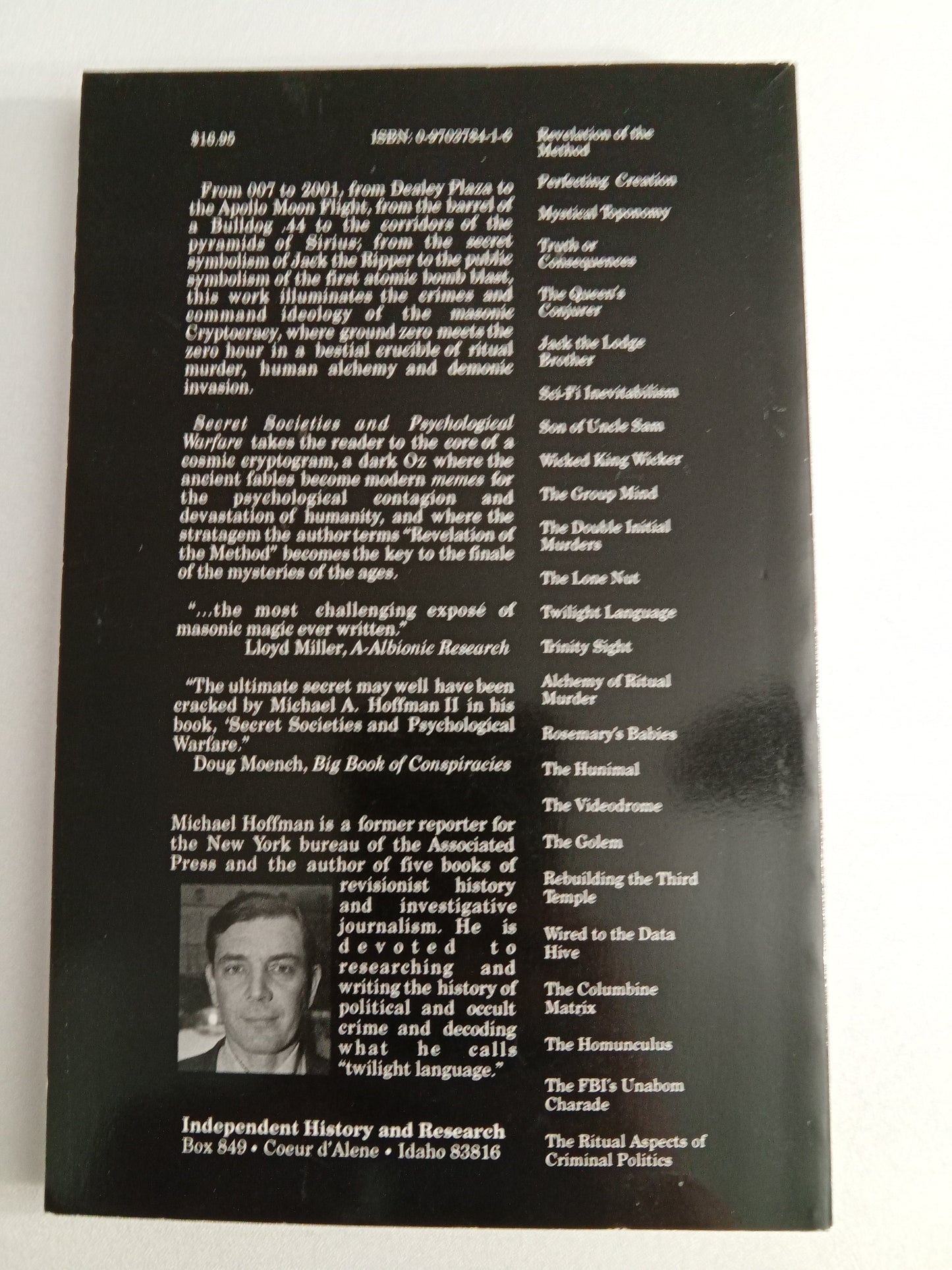 Secret Societies and Psychological Warfare by Michael Hoffman PB