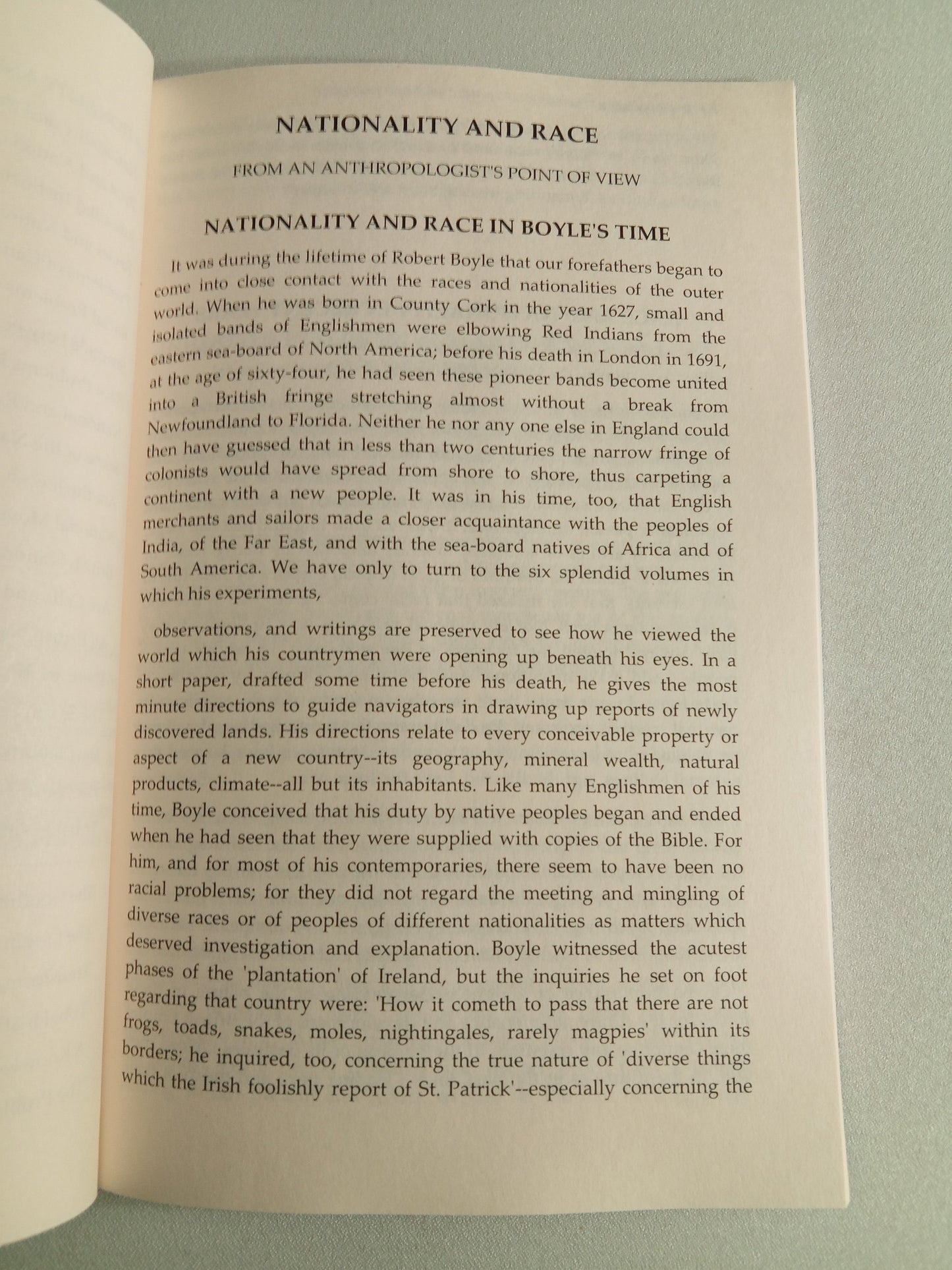 Nationality and Race: Anthropologist's Point-of-View by Arthur Keith PB
