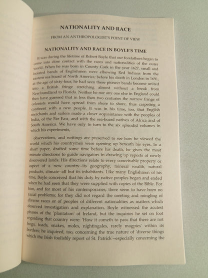 Nationality and Race: Anthropologist's Point-of-View by Arthur Keith PB