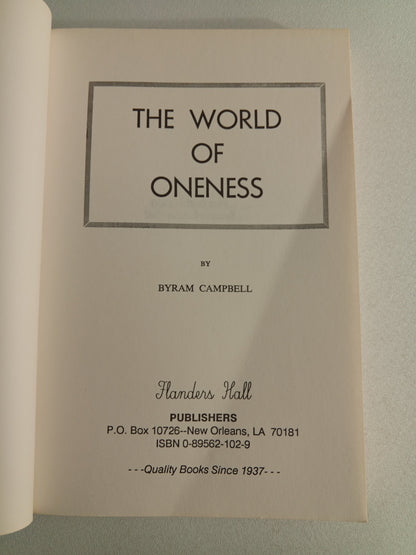 World of Oneness by Byram Campbell