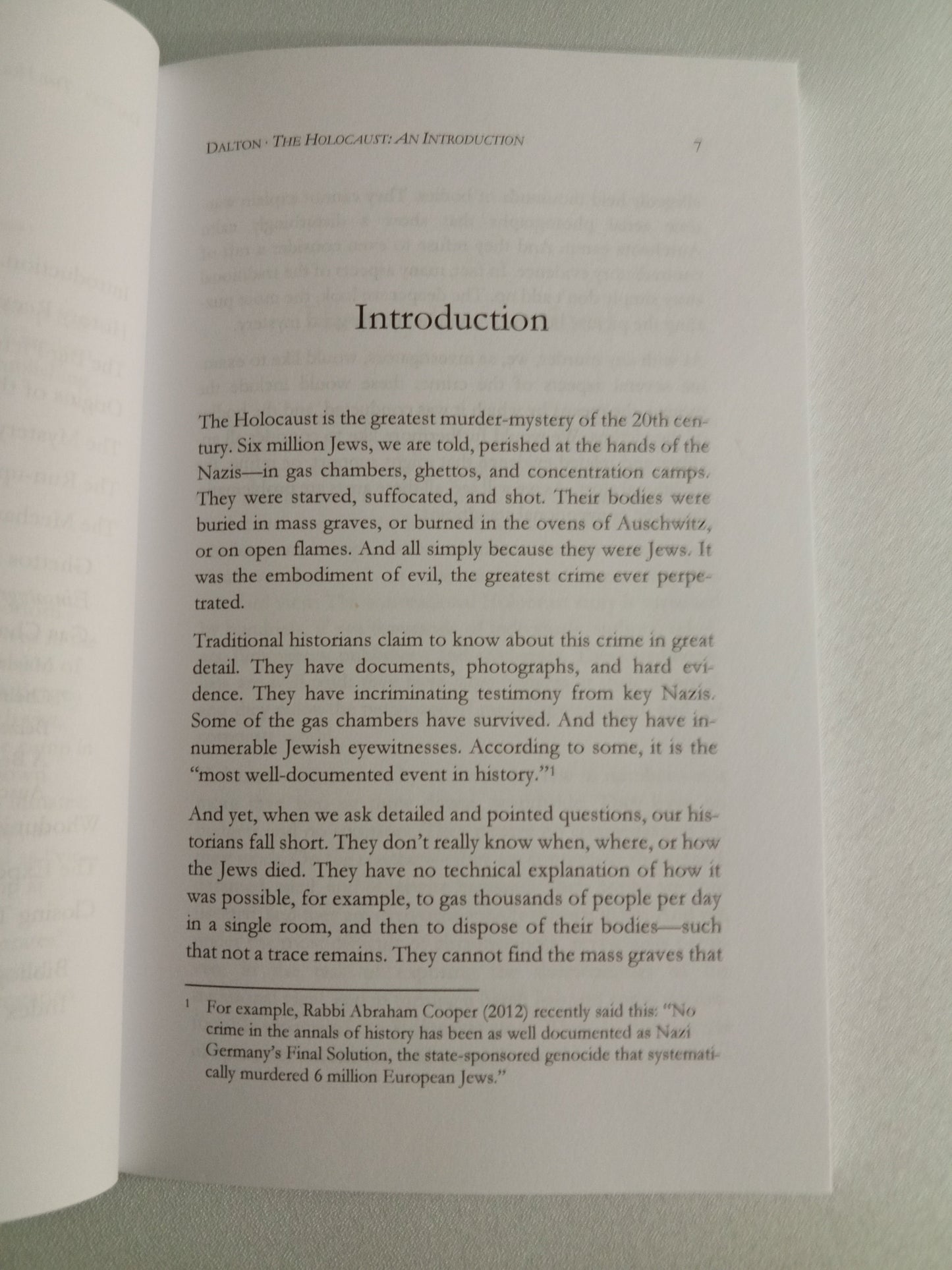 'Holocaust: An Introduction by Thomas Dalton