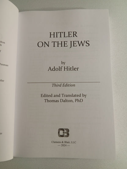 Hitler on the Jews by Thomas Dalton PB