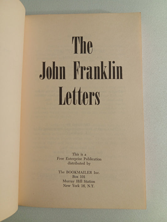 John Franklin Letters by Bookmailer PB