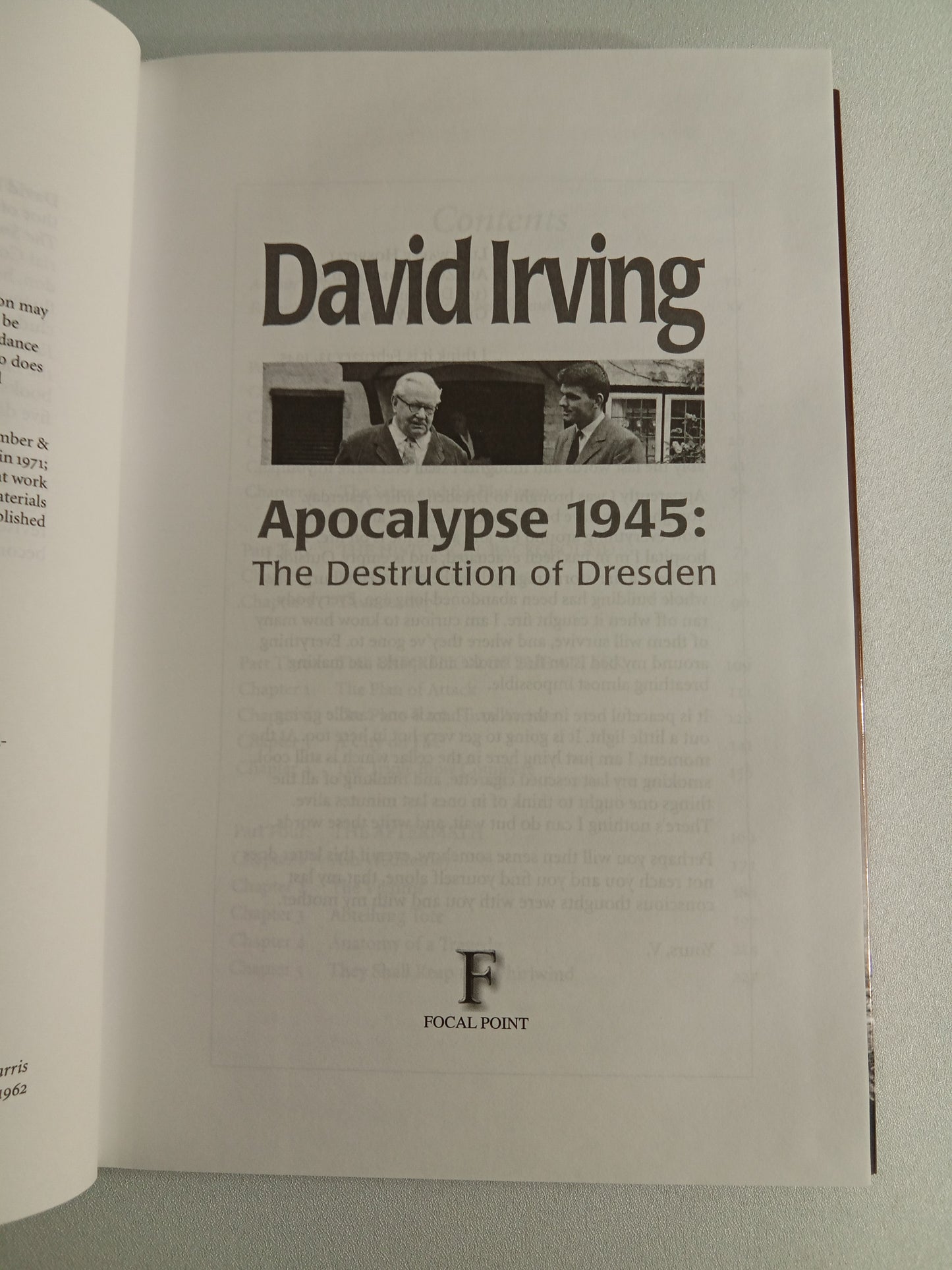 Apocalypse 1945: The Destruction of Dresden by David Irving HB