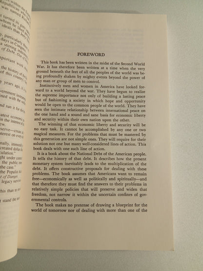 Out of Debt, Out of Danger: Proposals for War Finance and Tomorrow's Money by Jerry Voorhis