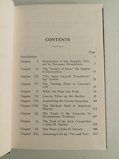 Suppressed Truth About the Assassination of Abraham Lincoln by Burke McCarty HB