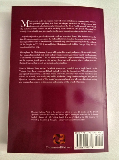 Classic Essays on the Jewish Question, Volume 2 by Thomas Dalton PB