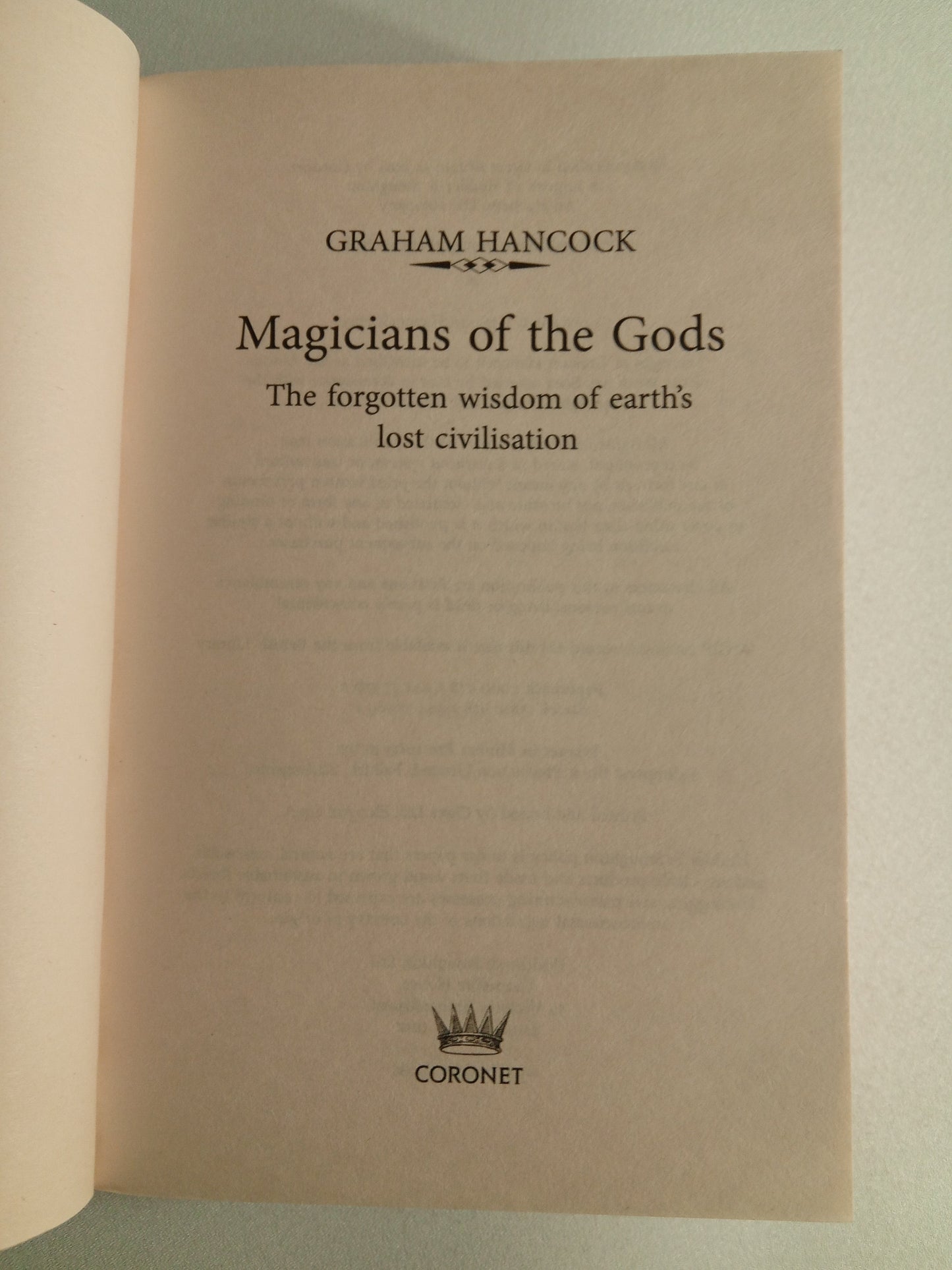 Magicians of the Gods by Graham Hancock