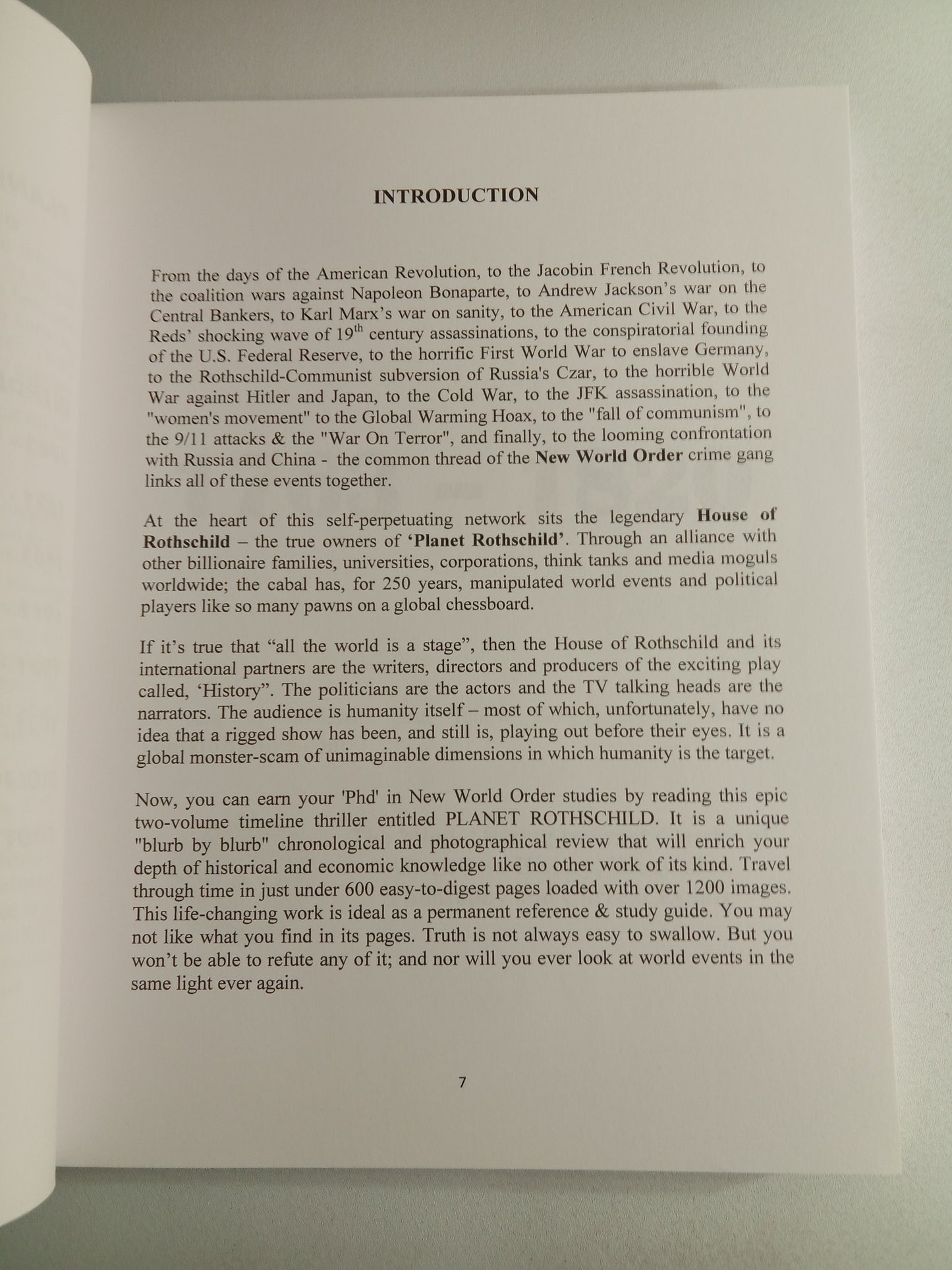 Planet Rothschild, Volume 1: The Forbidden History of the New World Order, 1763 to 1939 by Michael King PB