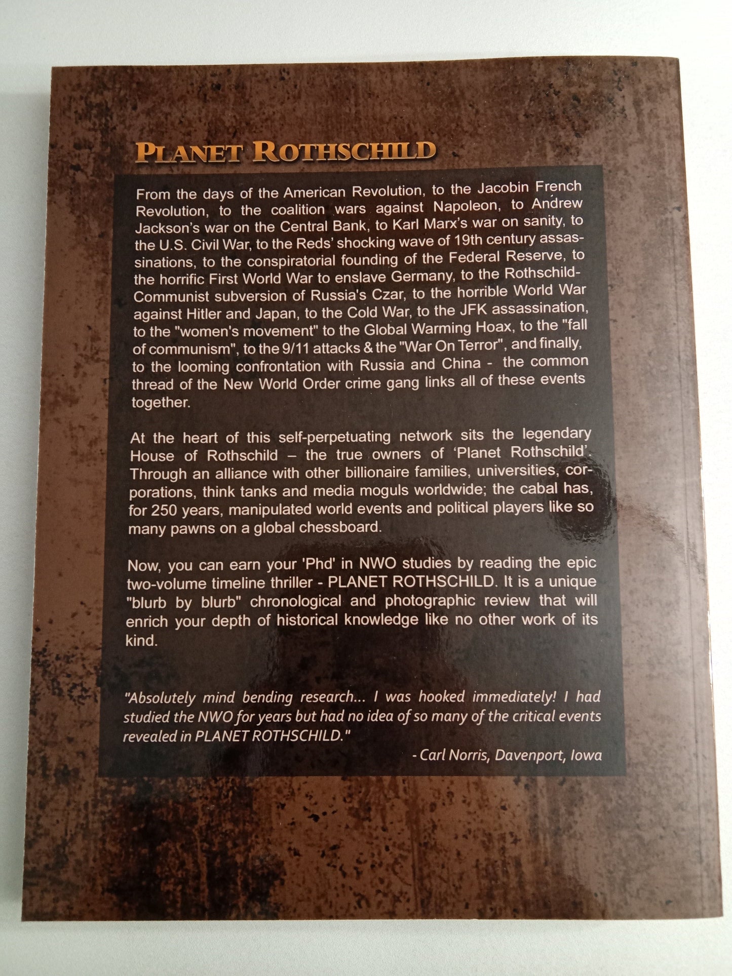 Planet Rothschild, Volume 2: The Forbidden History of the New World Order, WW2 to 2015 by Michael King PB