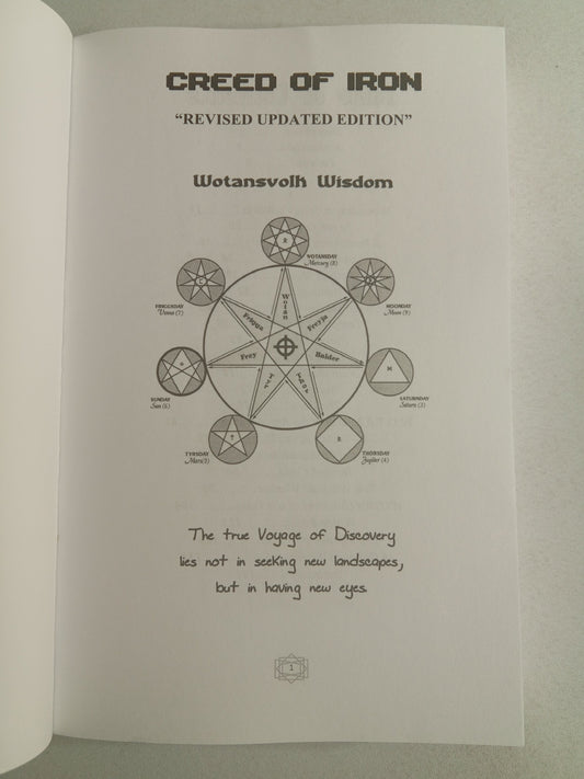 Creed of Iron: Wotansvolk Wisdom by Ron McVan PB