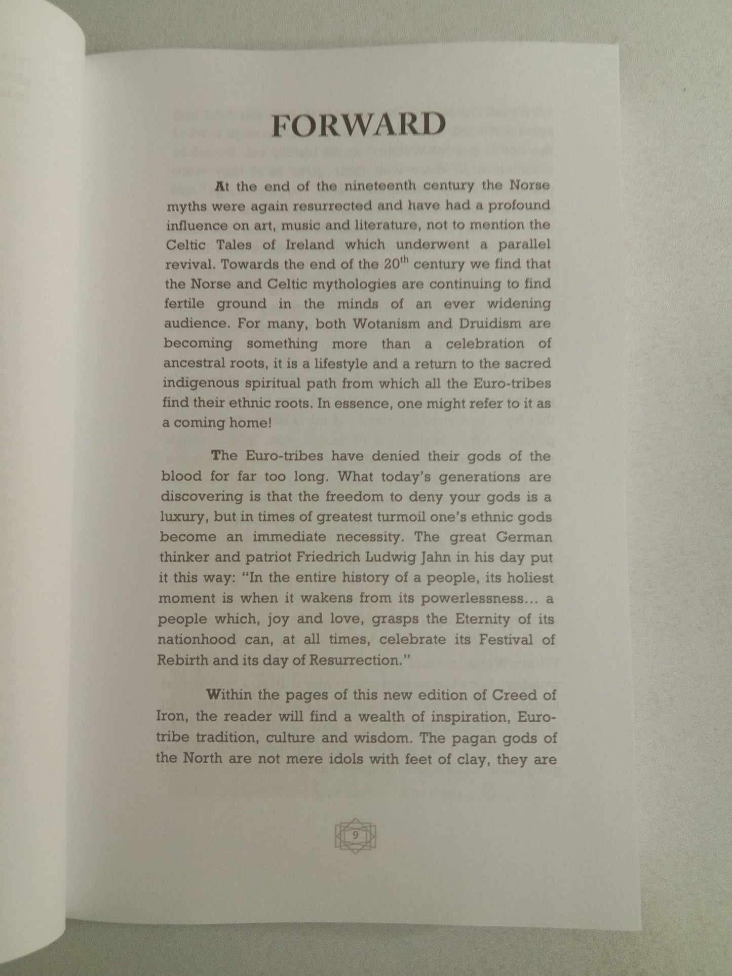 Creed of Iron: Wotansvolk Wisdom by Ron McVan PB