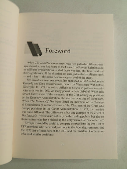 Invisible Government by Dan Smoot