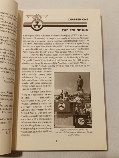 Victory or Violence: The Story of the AWB of South Africa by Arthur Kemp PB