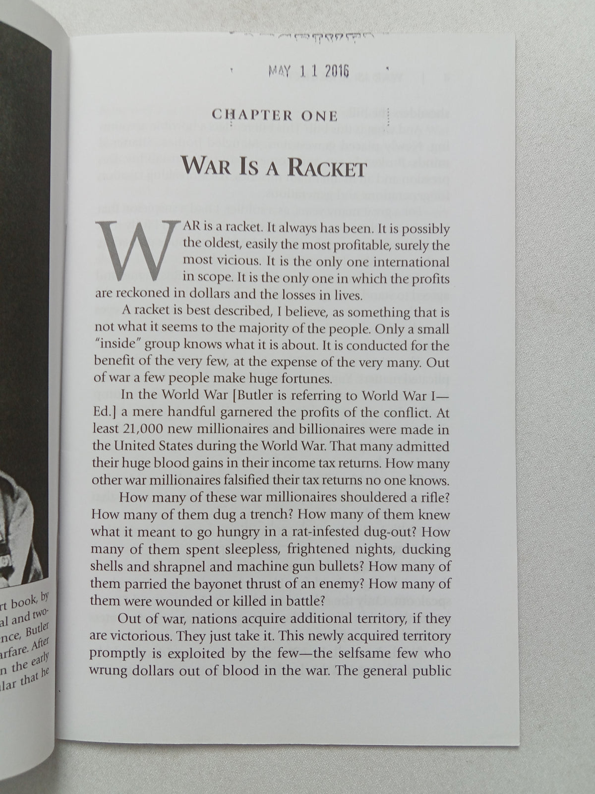 War is a Racket: The Profit Motive Behind Warfare by Smedley Butler SB