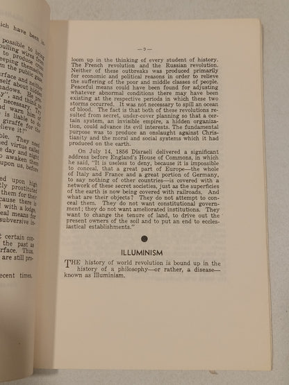 Adam Weishaupt: A Human Devil by Gerald Winrod SB
