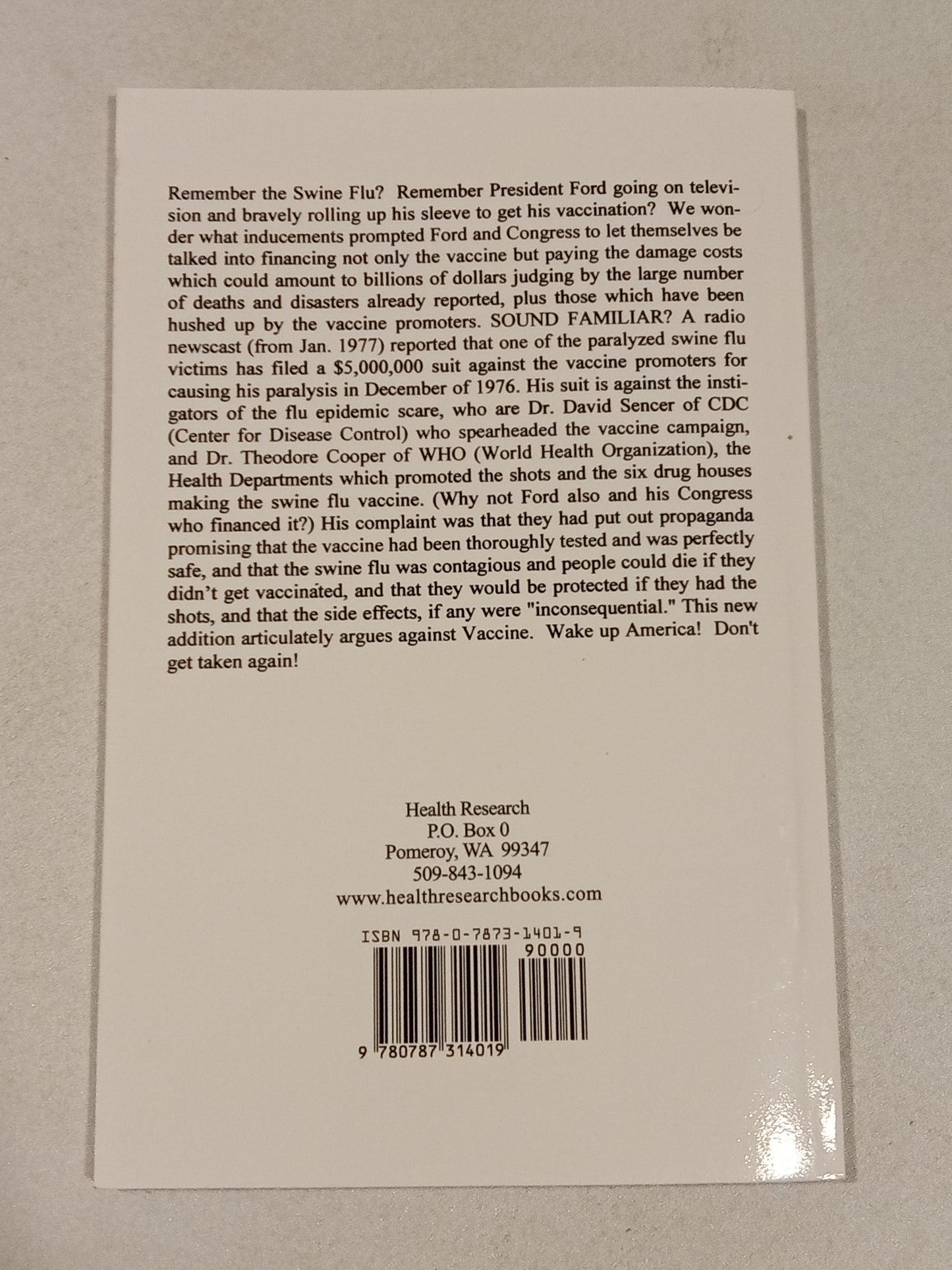 Swine Flu Expose by Eleanor McBean