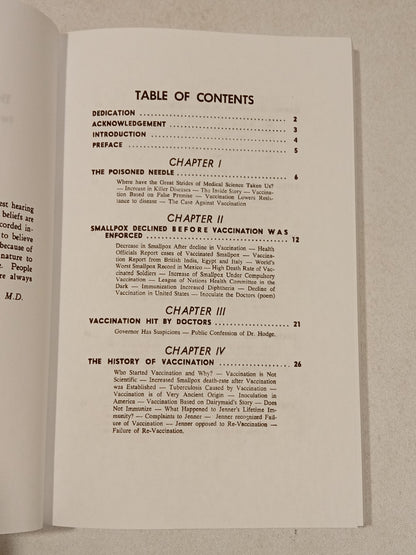 'Poisoned Needle: Suppressed Facts About Vaccination by Eleanor McBean