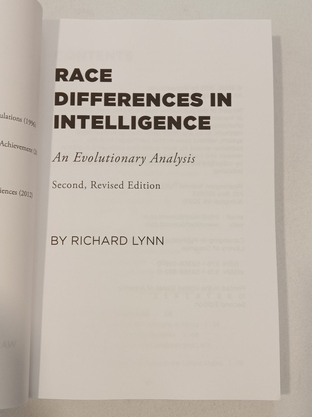 'Race Differences in Intelligence: An Evolutionary Analysis by Richard Lynn PB